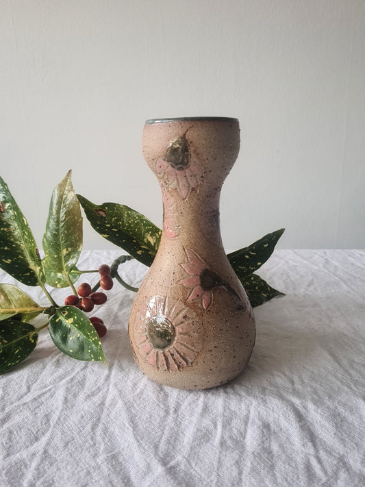 Rounded Sgraffito vase