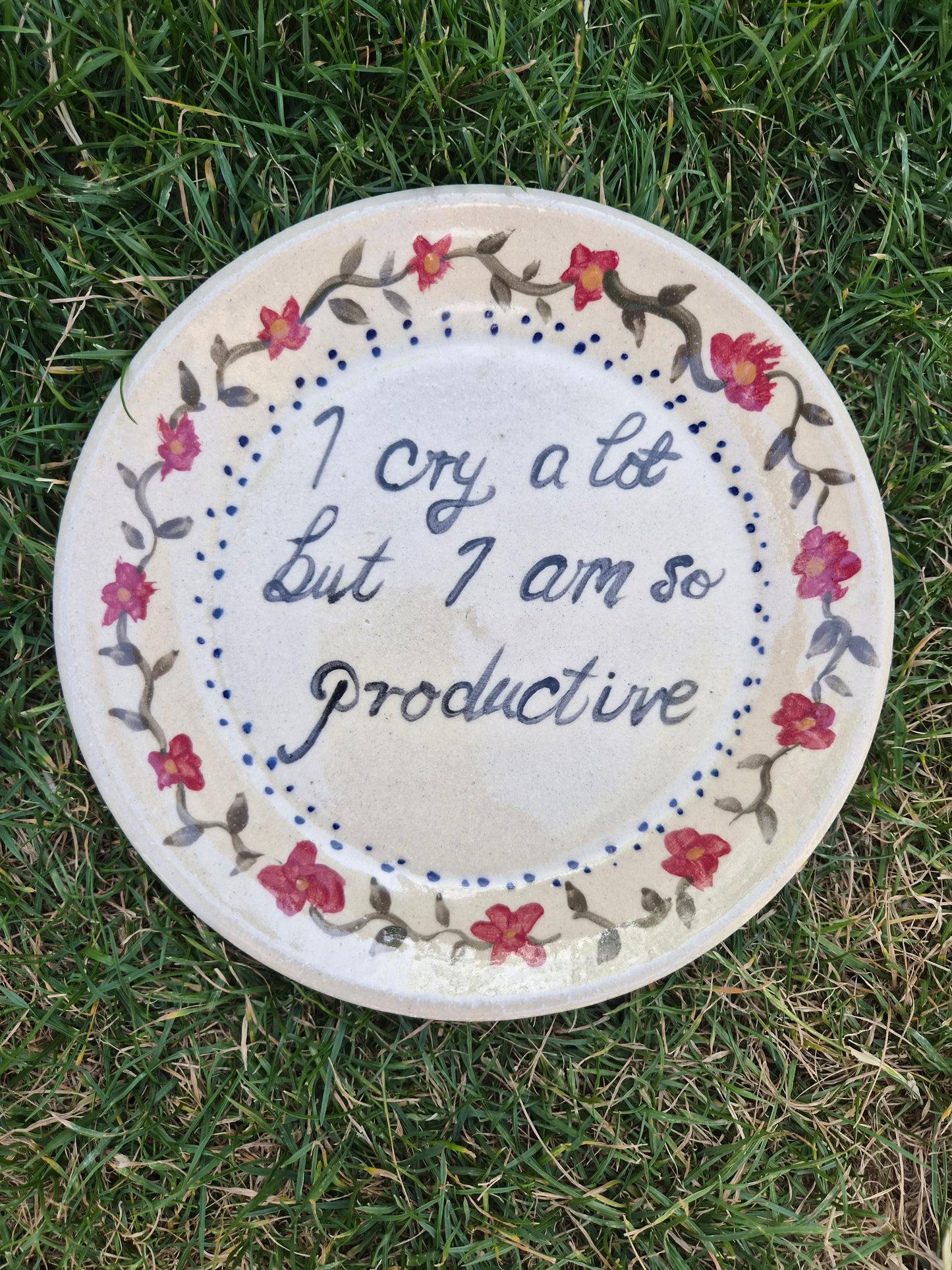 'I cry ' plate - 4