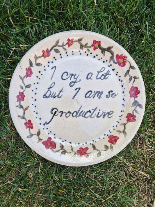 'I cry ' plate - 4