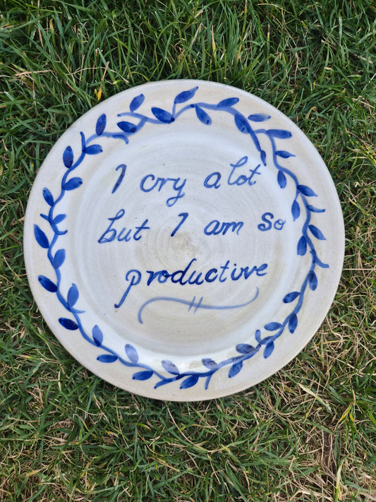 'I cry' plate - 3
