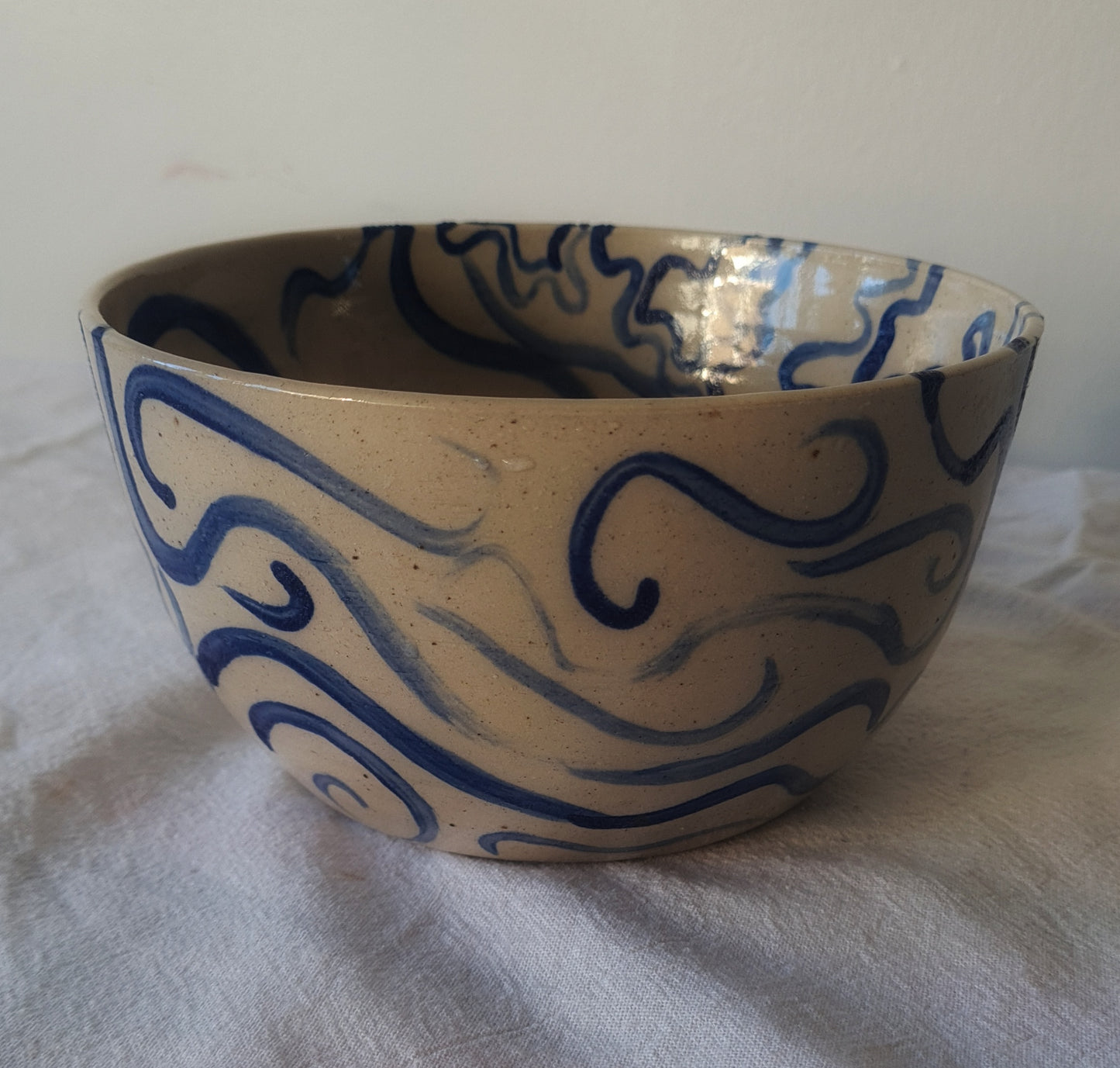 Sea strokes bowl