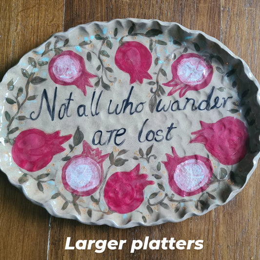 Not all who wander platter