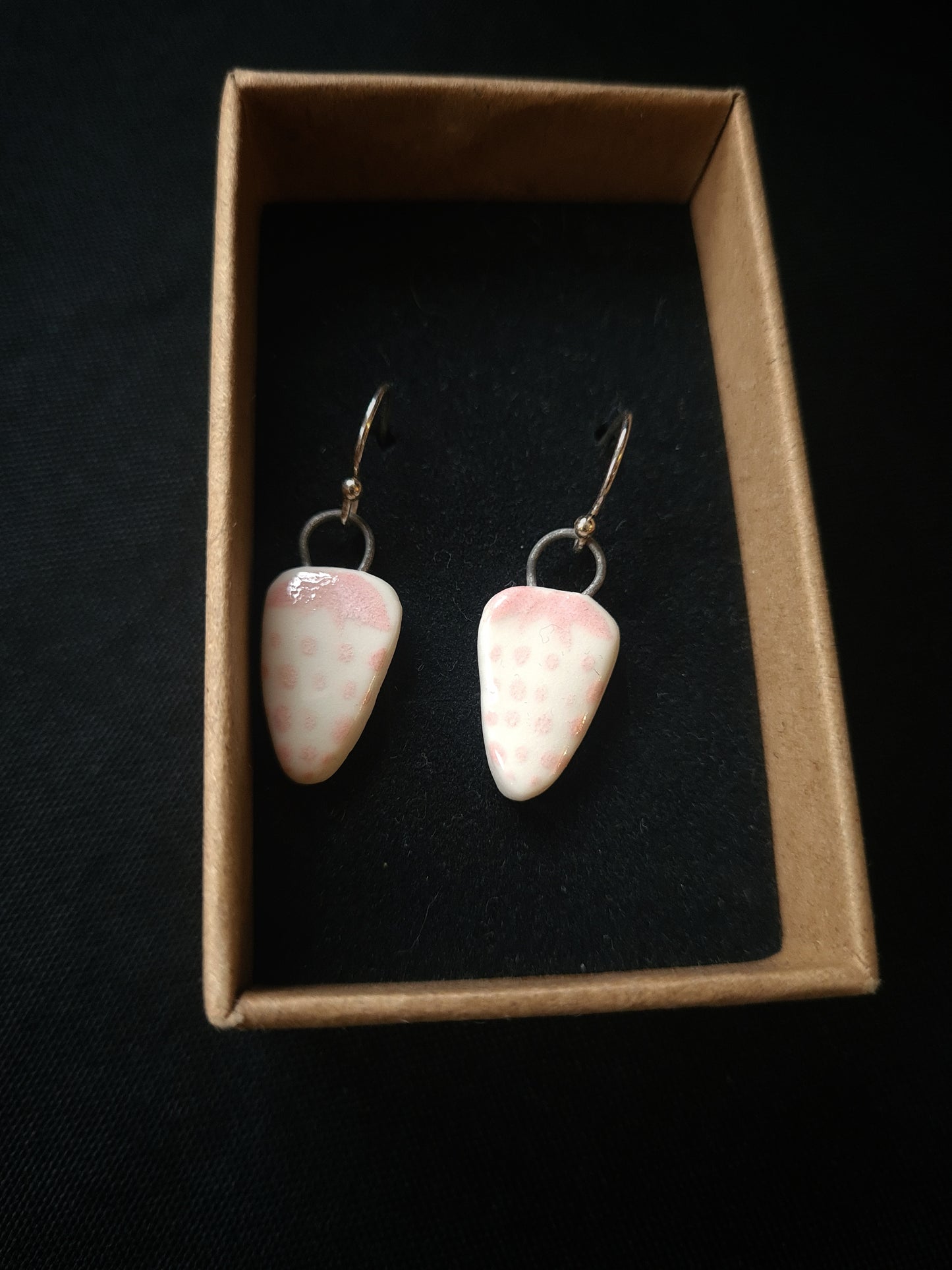 Strawberry hook earrings