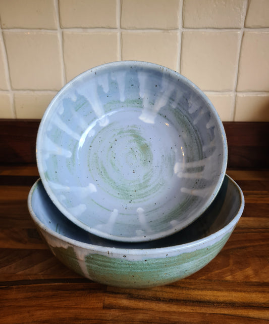 Large bowls - light blue
