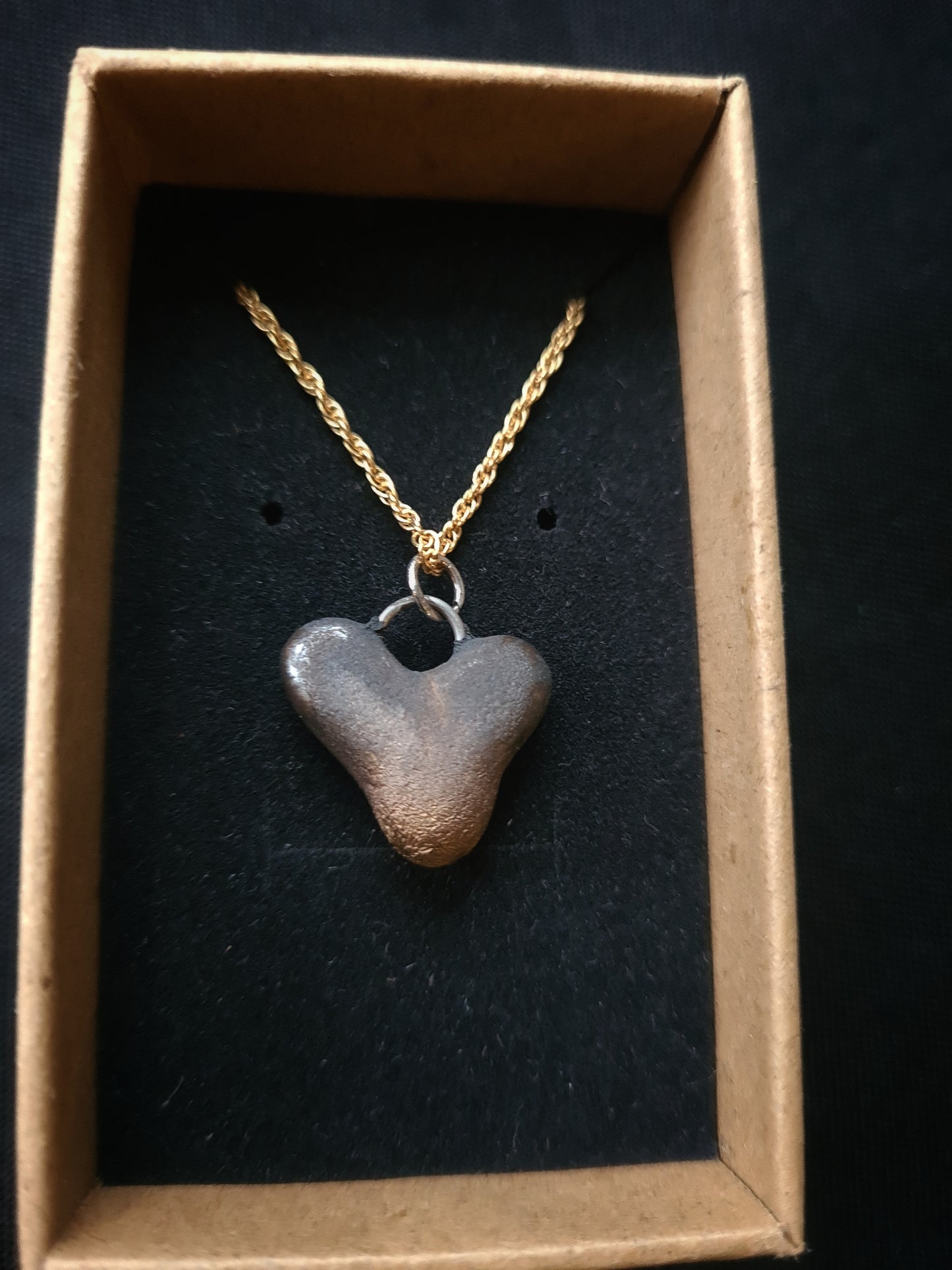 Bronze heart necklace