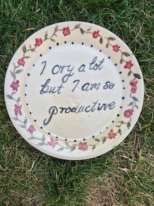 'I cry' plate - 2