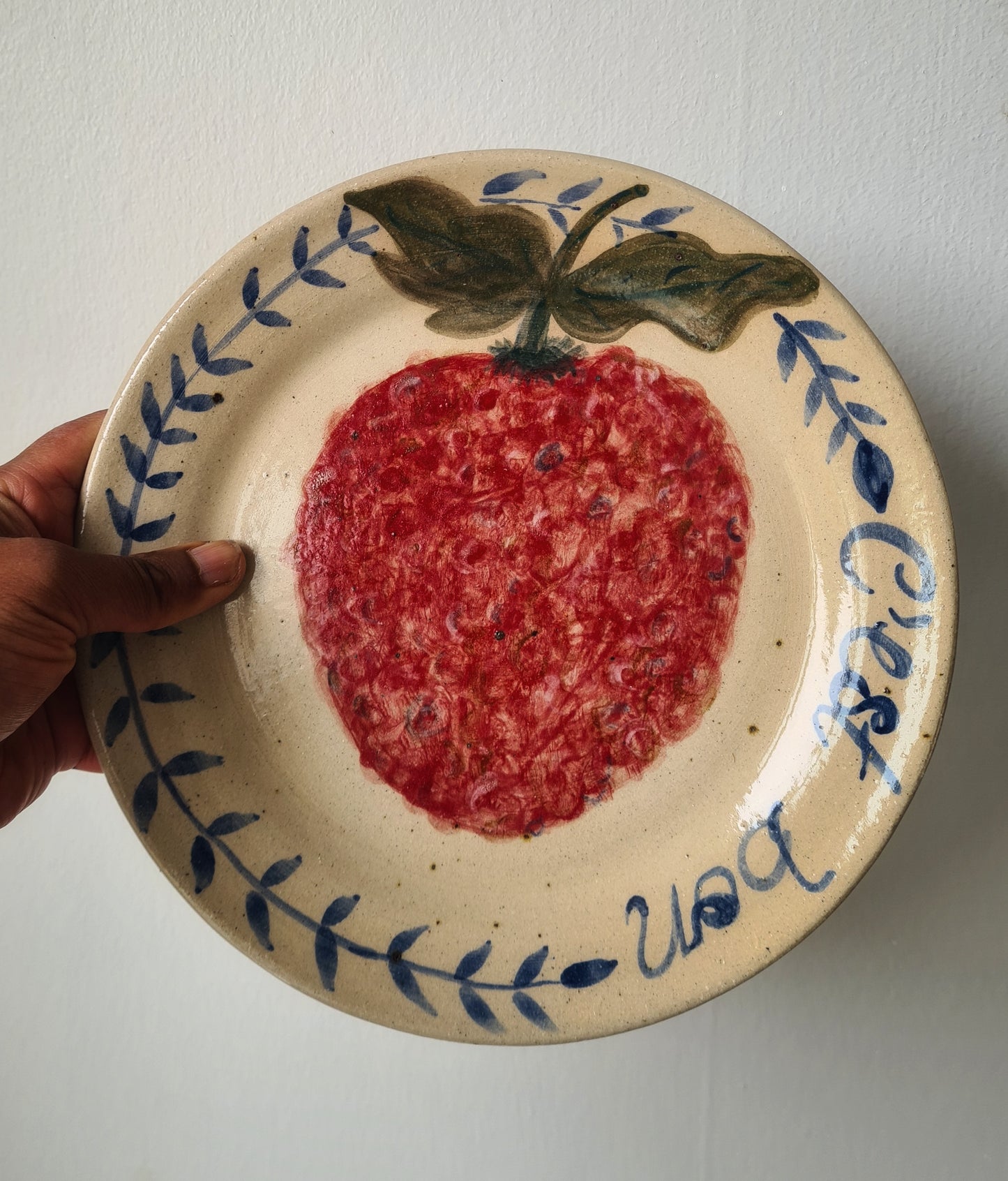 Raspberry plate large