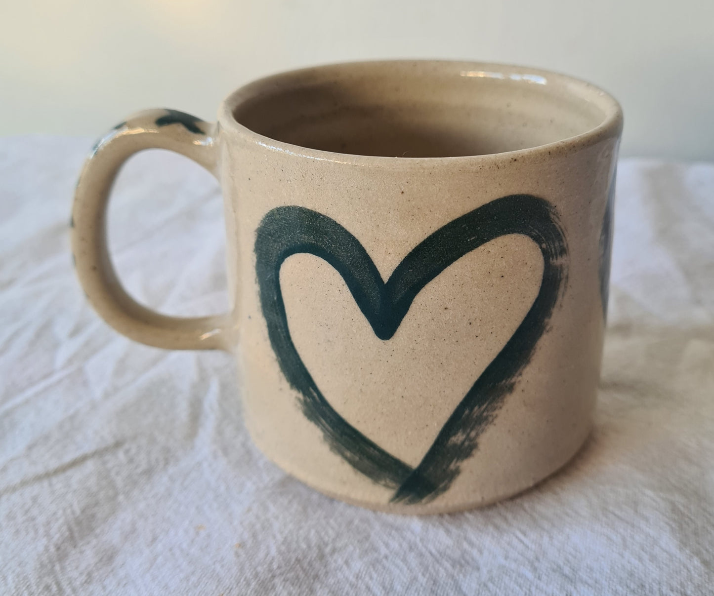 Heart mugs (teal)