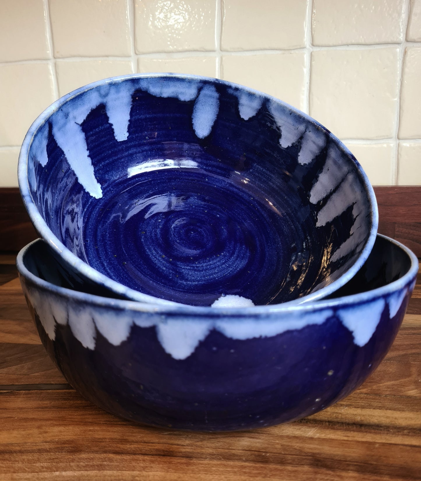 Large bowls - dark blue