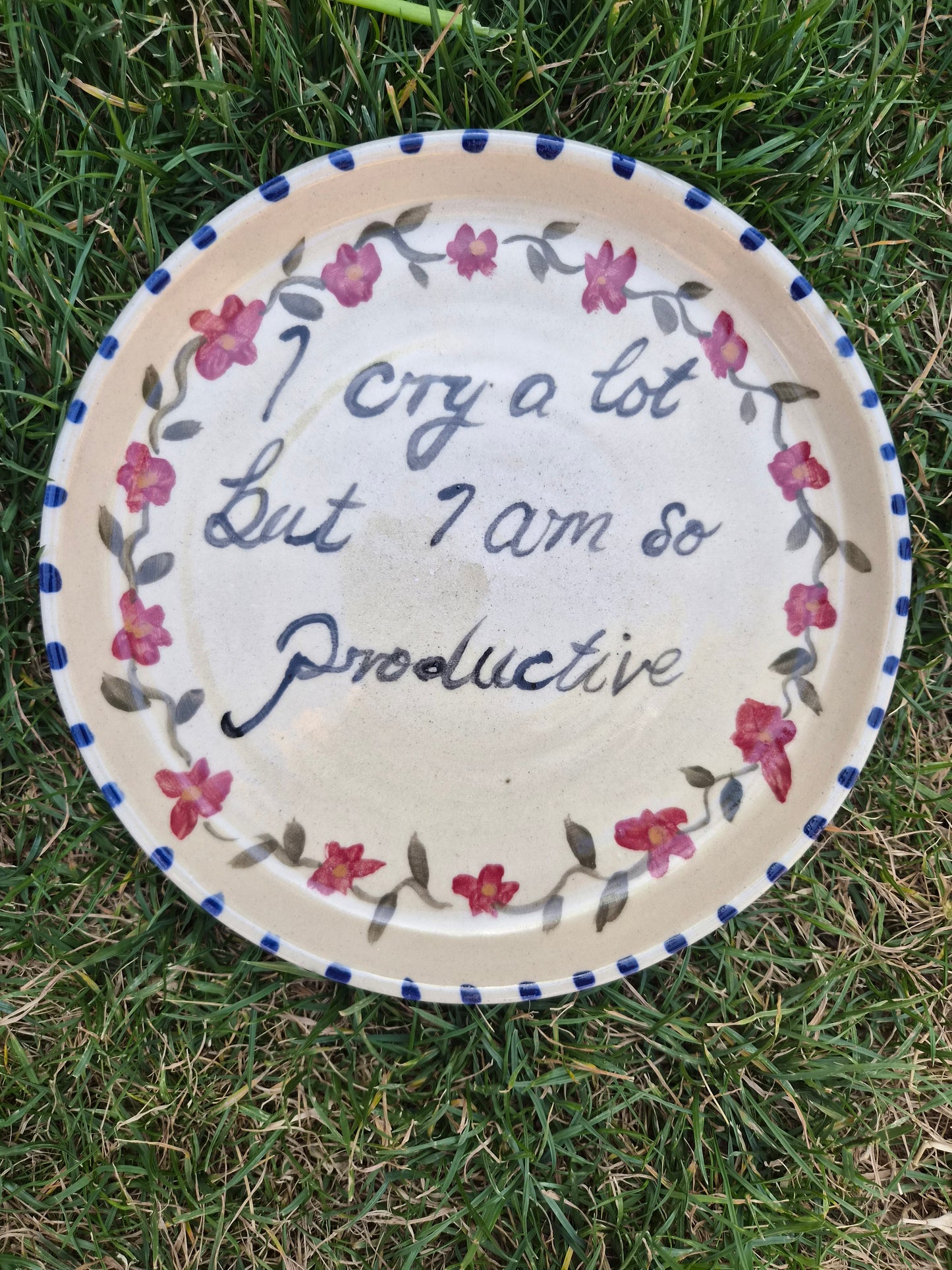 'I cry' plate  - 1
