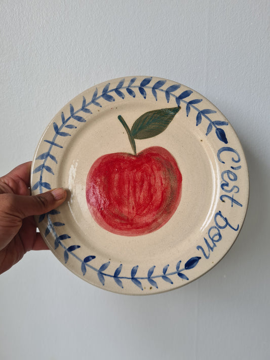 Apple plate large