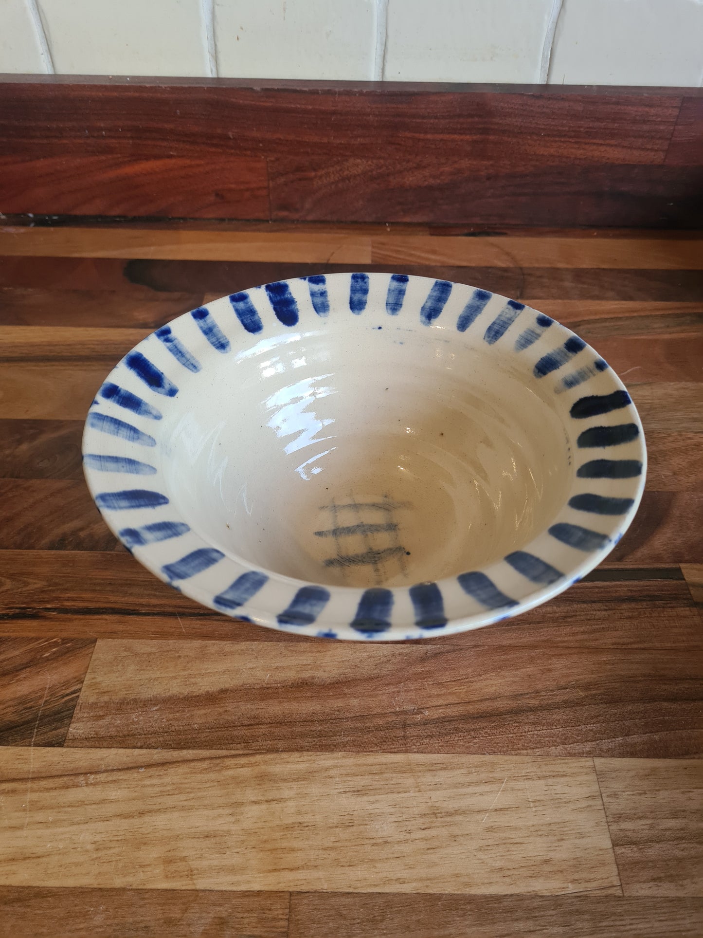 Everyday bowl, striped rim
